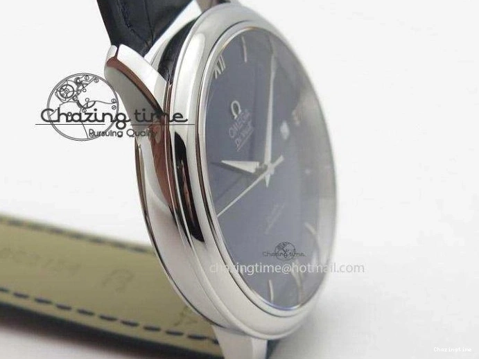 0701 De Ville MK 1:1 Best Edition SS Blue Dial On Black Leather Strap A Lightweight 8258